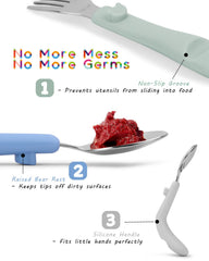 Bakpoco 316 stainless steel utensils resist corrosion for family meals.
