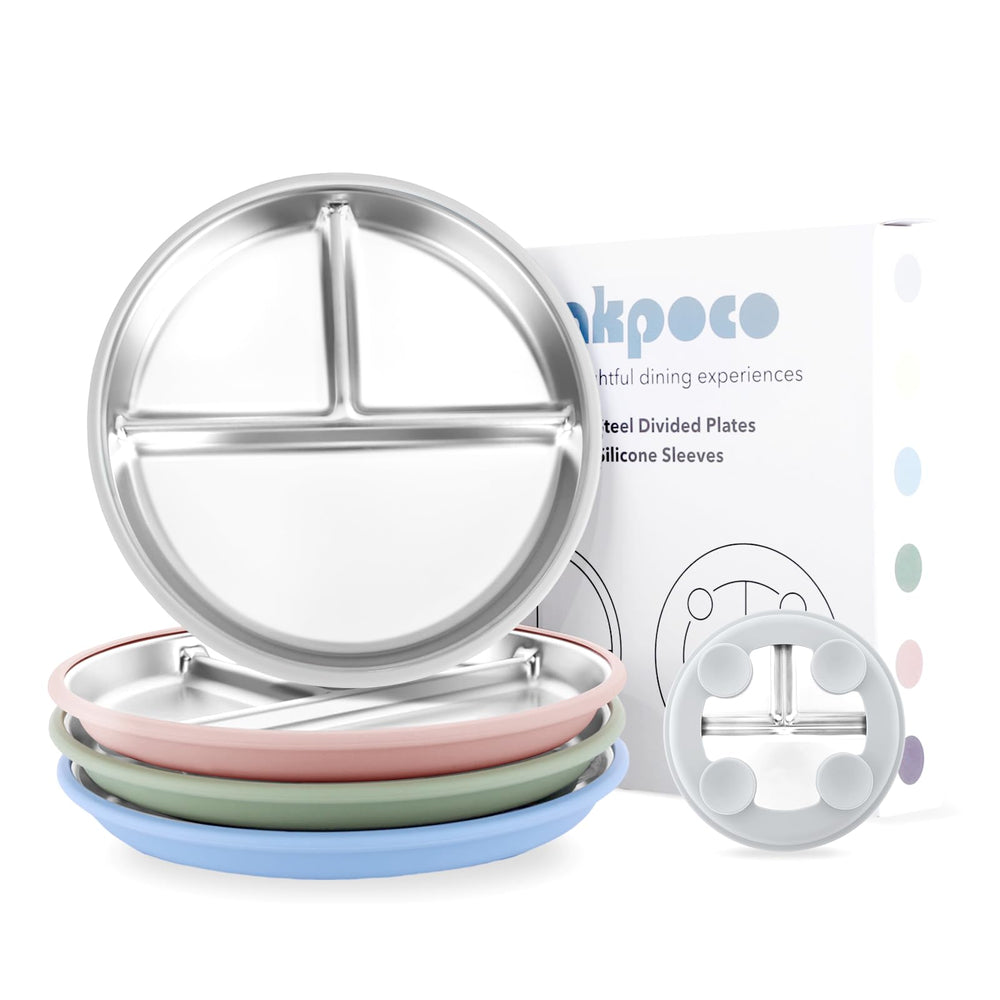 Bakpoco plate on tray demonstrates strong suction for mess-free mealtime
