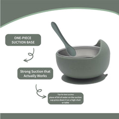 Balhika baby bowl suction base grips flat surfaces during mealtime