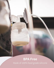 BALIME four-pack BPA-free milk storage bottles prevent leaks