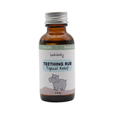 BALM! Baby Teething Oil Rub applied to gums for gentle teething relief.