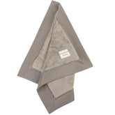 Bamboo Little ultra-soft lovey plush blanket gray close-up shows cloud-like texture for cozy cuddles.