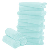 BAMBOO QUEEN 16-pack baby washcloths in coral fleece offer ultra-soft, highly absorbent cleansing.