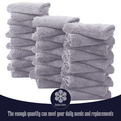 Bamboo Queen washcloth demonstrating quick foam and high absorbency