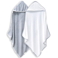 BAMBOO QUEEN baby bath towel hooded set 30x30 close-up shows ultra-soft plush fabric.