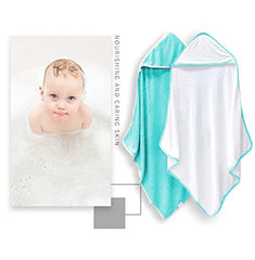BAMBOO QUEEN baby towel close-up shows thick, absorbent 500 GSM material.