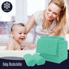 BAMBOO QUEEN coral fleece cloths show quick foam and high absorbency during bath