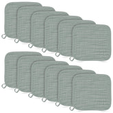 BAMBOO QUEEN baby washcloths soft muslin texture for gentle bath-time skin