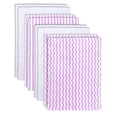 BAMBOO QUEEN ultra-soft burp cloth purple-white large 16 by 12 inches for quick spill absorption.