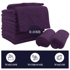 Bamboo Queen soft coral fleece baby washcloths provide comfortable bath time
