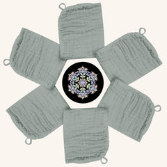 BAMBOO QUEEN washcloth 12x12 inch generous coverage for bath time