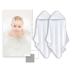 Bamboo Queen white stripe 37.5x37.5 inch towel after bath wrap.