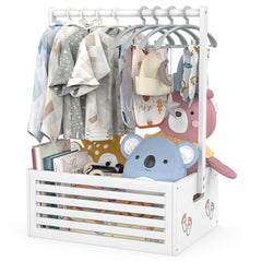 BAMBOOHOMIE Baby Shower Crate Closet front view shows elegant bamboo storage