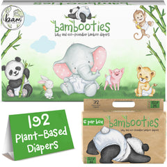 Bambooties bamboo diapers 192-count packaging for chlorine-free bulk supply
