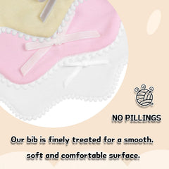 Bamery baby bandana bibs worn by baby offering stylish coverage during meals and play.