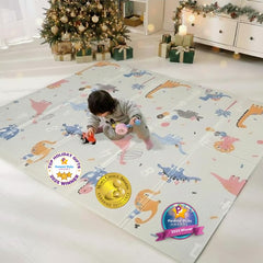 BAMMAX extralarge play mat folded for easy storage and travel.