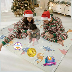 BAMMAX extralarge play mat open for spacious floor time.