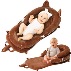 Banakshol Baby Lounger premium material closeup shows soft breathable fabric for gentle skin contact.