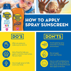 Banana Boat Kids SPF 100 broad spectrum label communicates broad protection.