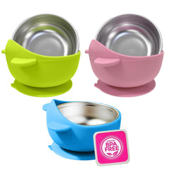Bantroplis stainless-steel baby bowl inner bowl for residue-free meals.