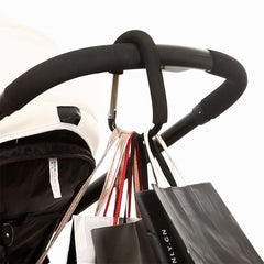 BanYakong aluminum stroller hooks showcasing durable build for on-the-go use