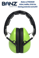 BANZ Baby earmuffs leather-covered headband delivers all-day comfort.