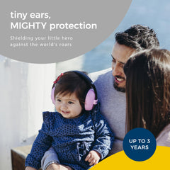 BANZ Baby Earmuffs on toddler, comfortable fit for long outings