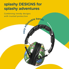 BANZ Kids Headphones leather headband cover enhances all-day comfort.