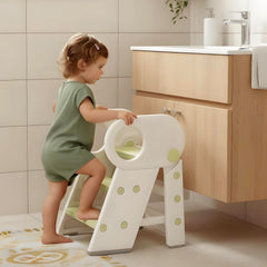 Baobrava foldable 3-step adjustable stool for easy height changes during routine tasks
