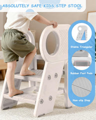 Baobrava foldable step stool folded for compact storage