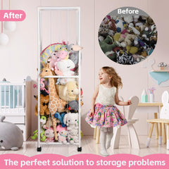 Baofupl stuffed animal storage zoo elastic cords secure plush toys.