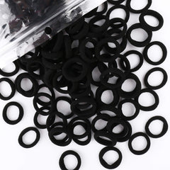 BAOLI black 1-inch baby hair band close-up shows seamless gentle hold