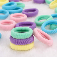 BAOLI cotton-spandex hair ties in five colors provide seamless comfort.