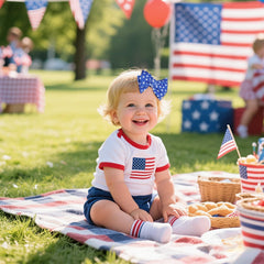 Baotongle stretchy nylon headband provides a gentle, secure fit for little heads.