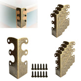 BAOTXHBR solid brass baseboard corner protector antique bronze guards furniture edges.