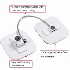 BAOWEIJD fridge lock installation example on cabinet door highlights versatile use for home spaces.