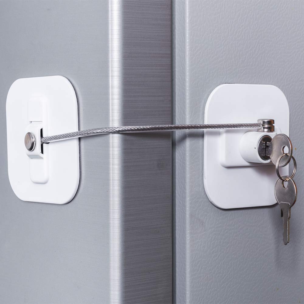 BAOWEIJD fridge lock package with keys enables quick setup and controlled access