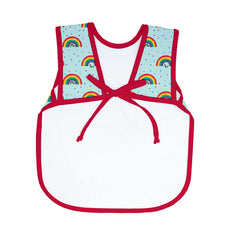 BapronBaby Eric Carle Rainbow Caterpillar Bapron tie-strap design supports safe wear.