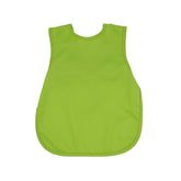 BapronBaby Ribbit Bapron front view demonstrates safe neck-tie design with full-coverage protection.