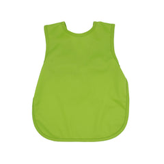BapronBaby Ribbit Bapron front view demonstrates safe neck-tie design with full-coverage protection.