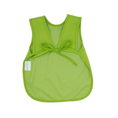 BapronBaby Ribbit Bapron stain-resistance demo shows quick-clean performance during meals.