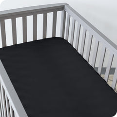 Bare Home black and white design offers versatile, gender-neutral nursery styling.