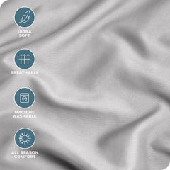 Bare Home pillowcase demonstrates wrinkle and fade resistance for neat toddler bedding