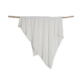 Barefoot Dreams Bamboo Chic Lite Blanket in pearl, front view, ultra-soft cozy companion for nap time.