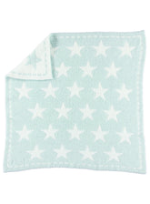 Barefoot Dreams Cozychic Dream Receiving Blanket aqua-stars promotes soothing baby sleep rituals