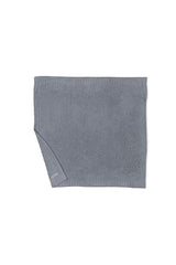 Barefoot Dreams CozyChic Lite Waffle Blanket Moonbean folded highlights compact, easy-care design.