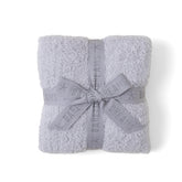 Barefoot Dreams CozyChic stroller blanket Oyster fold shows soft microfiber warmth for chilly strolls