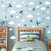 Barri Design Airplane Wall Stickers planes decorate kids room with easy application