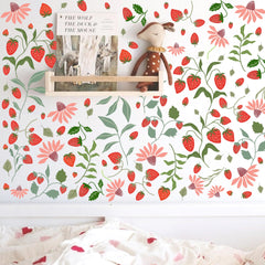 Barri Design Berry Fruit wall stickers strawberry decal brightens nursery walls with playful charm.