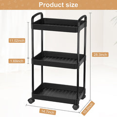 Barydat diaper cart with rolling wheels enables smooth, one-handed repositioning.